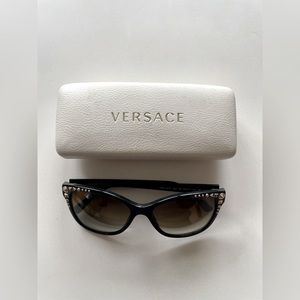 Versace Sunglasses- Black With Studs